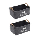 2pcs Felt Storage Baskets Desktop Organization Frames Home Office Organizer