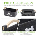 2pcs Felt Storage Baskets Desktop Organization Frames Home Office Organizer