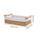 Desktop Storage Basket Storage Box Organization Basket Home Office Organizer - Beige