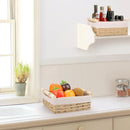 Desktop Storage Basket Storage Box Organization Basket Home Office Organizer - Beige
