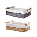 Desktop Storage Basket Storage Box Organization Basket Home Office Organizer - Grey