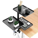 3 Tier Multi Function Stable Side Table Shelf Desk Edge Home Office Space Saving