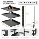 3 Tier Multi Function Stable Side Table Shelf Desk Edge Home Office Space Saving