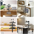 3 Tier Multi Function Stable Side Table Shelf Desk Edge Home Office Space Saving