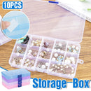 10pcs 15Compartments Plastic Box Case Bead Storage Organizer Jewelry Craft Box