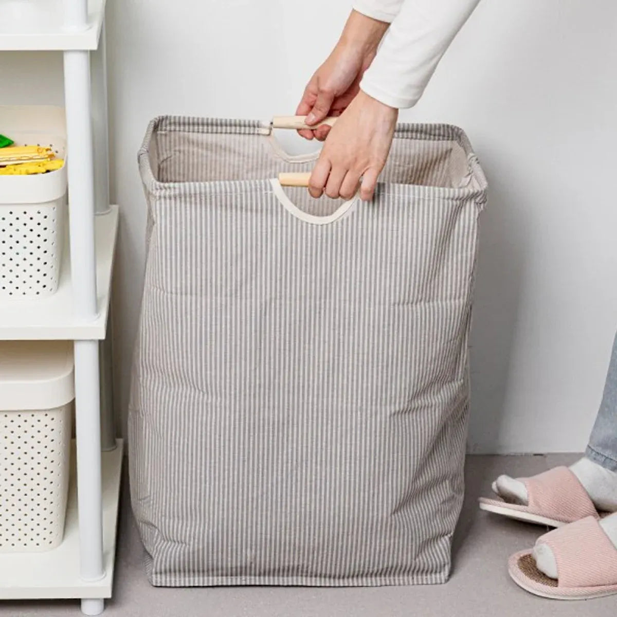 Storage Box Set 2PCS Large Capacity Clothing Storage Basket Bag for Household