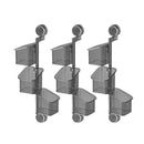 3PCS Wall-Mounted Spice Storage Box 180-Degree Rotatable Removable Design