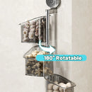 3PCS Wall-Mounted Spice Storage Box 180-Degree Rotatable Removable Design