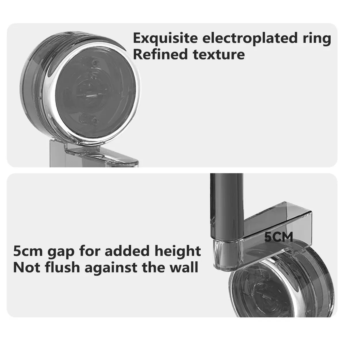 3PCS Wall-Mounted Spice Storage Box 180-Degree Rotatable Removable Design