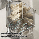 3PCS Wall-Mounted Spice Storage Box 180-Degree Rotatable Removable Design