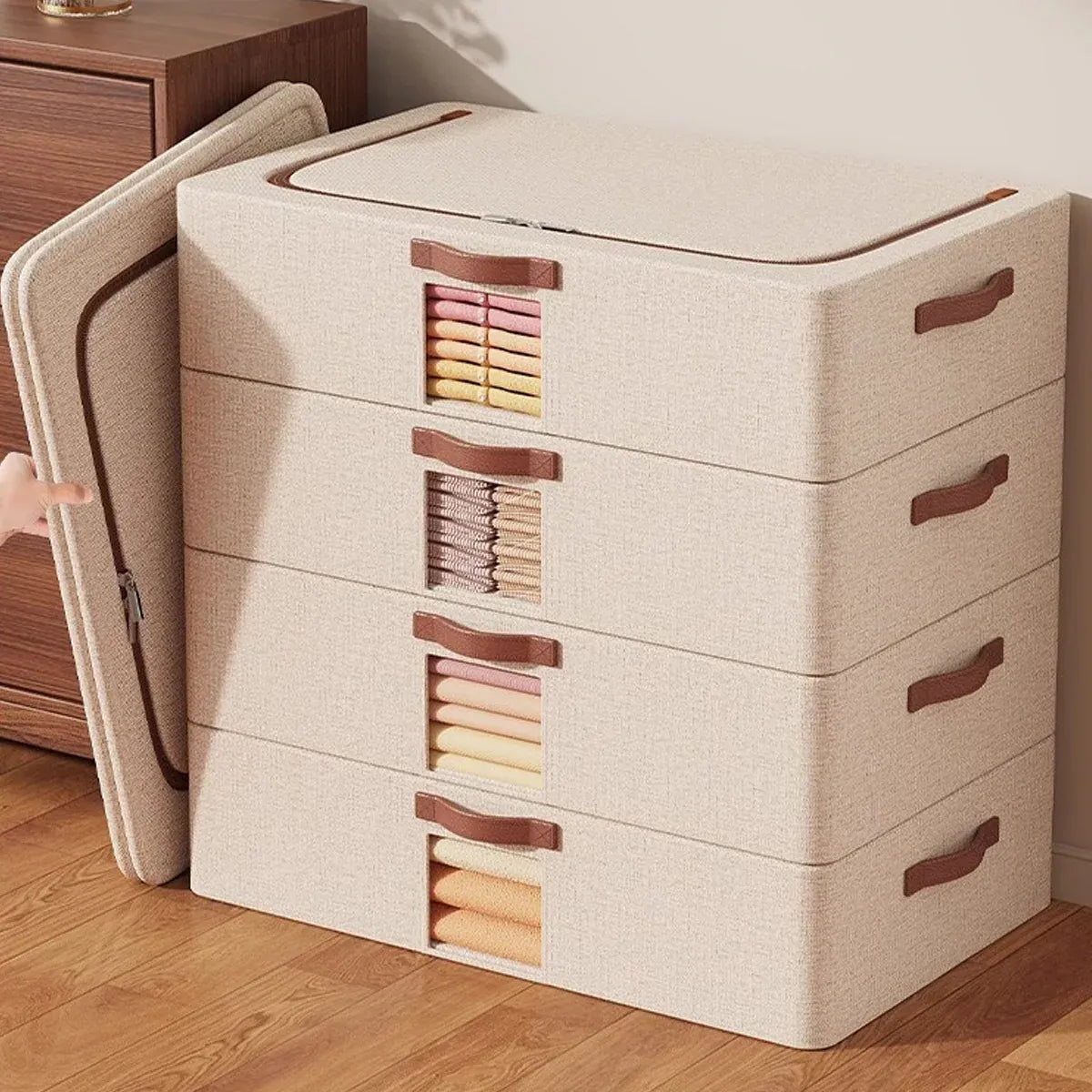 Home Foldable Under Bed Storage Box Clothes Shoes Bedding Dustproof Space Saving - 3XL