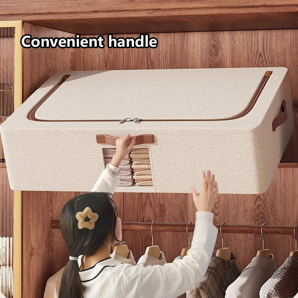 Home Foldable Under Bed Storage Box Clothes Shoes Bedding Dustproof Space Saving - 3XL