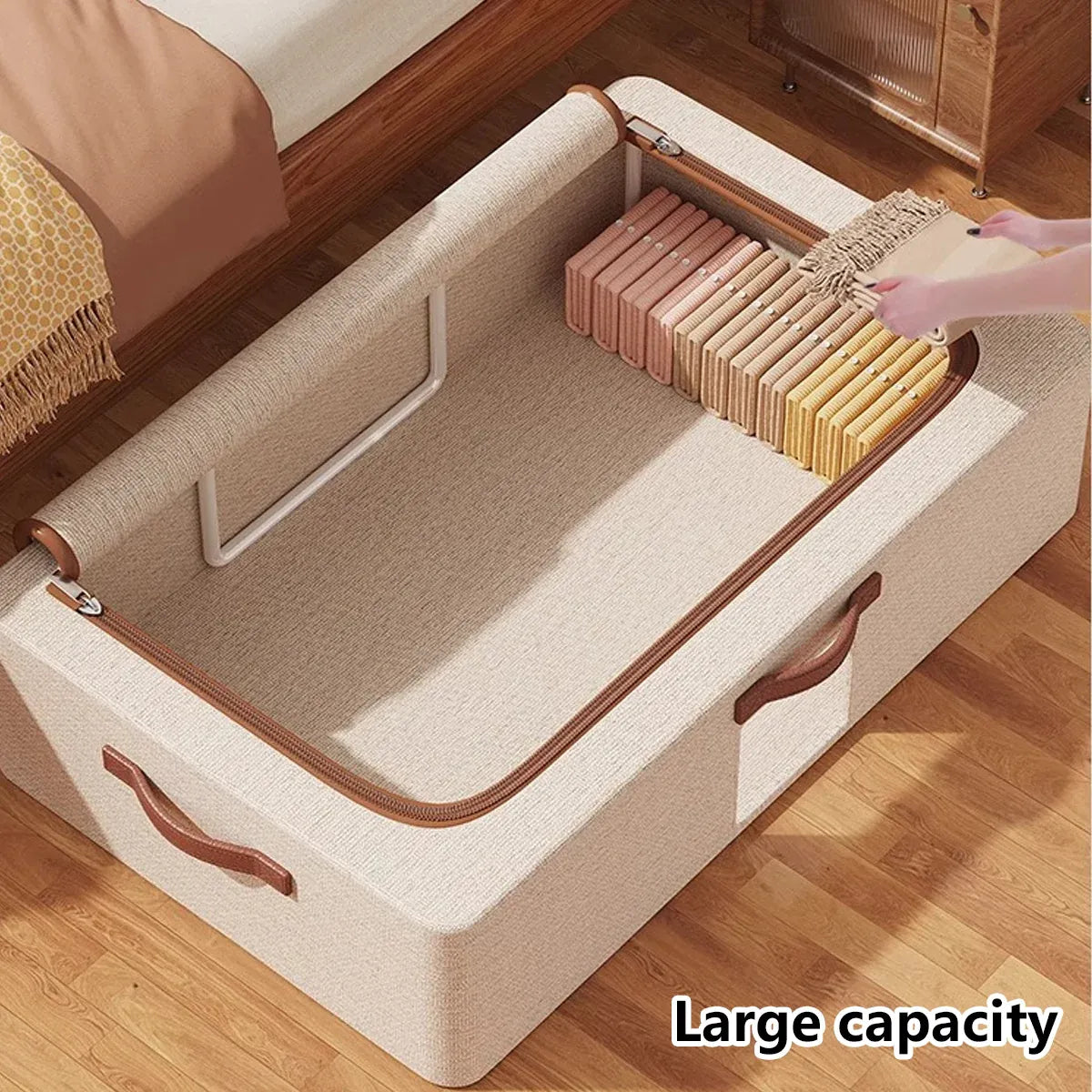 Home Foldable Under Bed Storage Box Clothes Shoes Bedding Dustproof Space Saving - 3XL