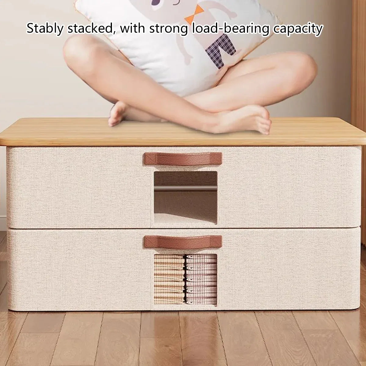 Home Foldable Under Bed Storage Box Clothes Shoes Bedding Dustproof Space Saving - 3XL