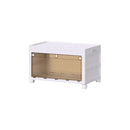 Foldable Storage Cabinet Space Saving Sturdy for Home Bedroom Living Room - 1 Tier