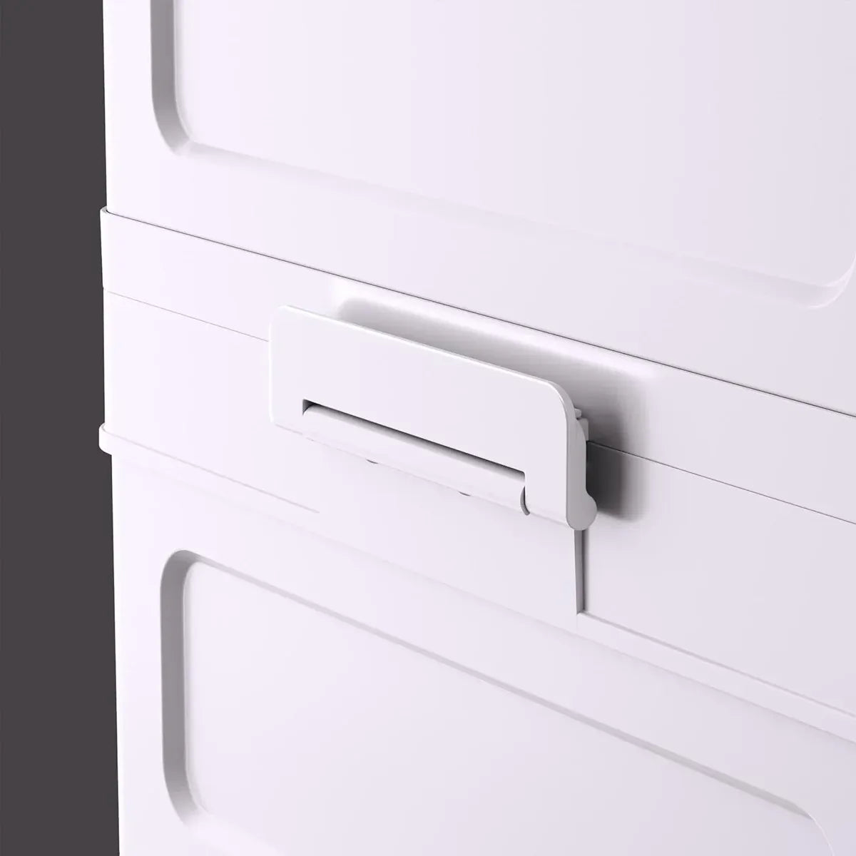 Foldable Storage Cabinet Space Saving Sturdy for Home Bedroom Living Room - 2 Tier