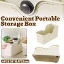 4PCS Wheeled Kitchen Storage Box Large Capacity for Pots Spice Bottles
