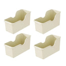 4PCS Wheeled Kitchen Storage Box Large Capacity for Pots Spice Bottles