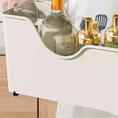 4PCS Wheeled Kitchen Storage Box Large Capacity for Pots Spice Bottles