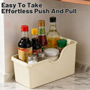 4PCS Wheeled Kitchen Storage Box Large Capacity for Pots Spice Bottles