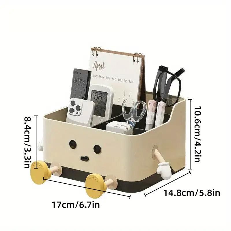 Desktop Organizer Storage Box Household Clutter Compartmentalized Container - Standing