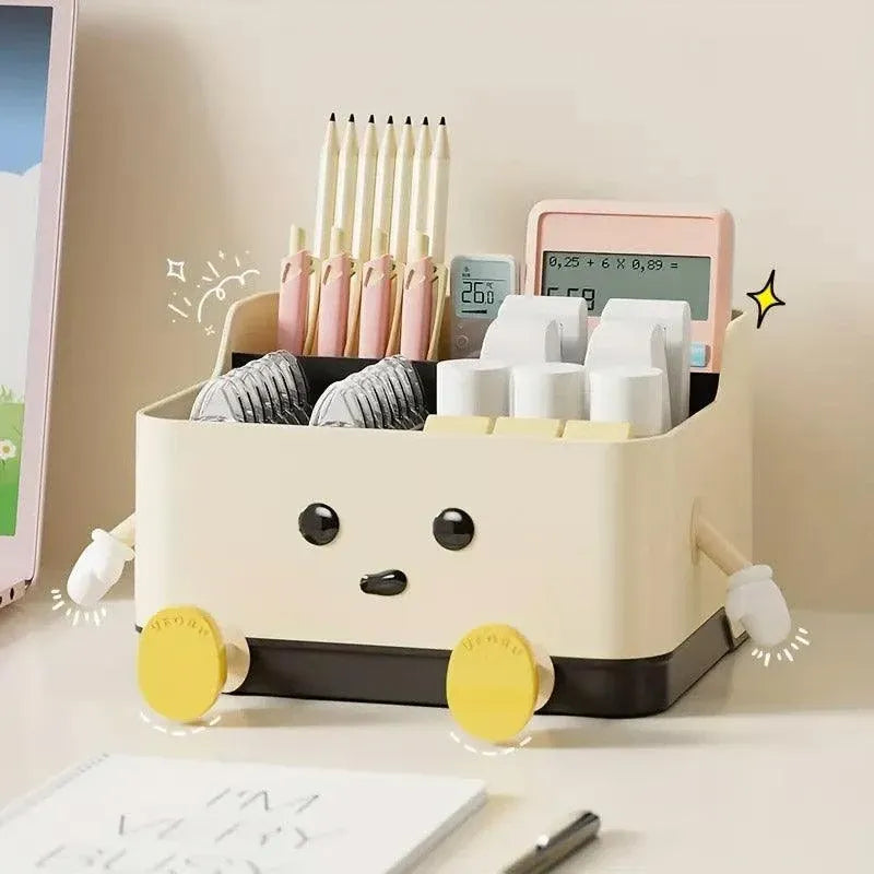 Desktop Organizer Storage Box Household Clutter Compartmentalized Container - Standing