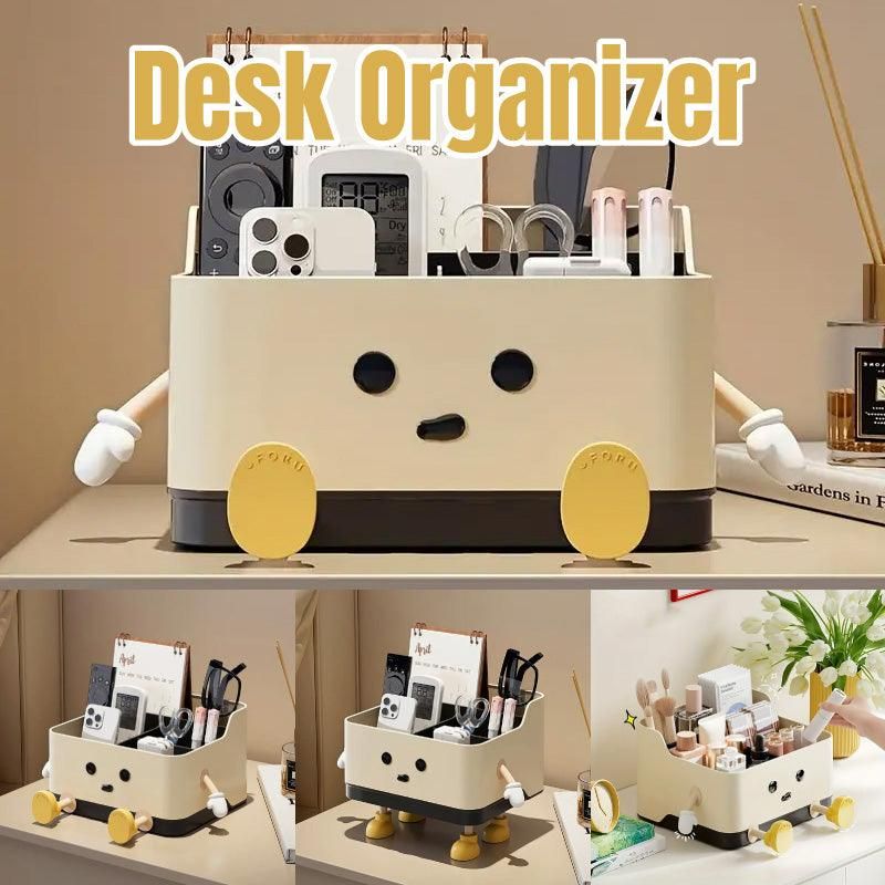 Desktop Organizer Storage Box Household Clutter Compartmentalized Container - Standing