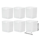 6-Piece Clear Fridge Storage Box Set