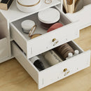 Vanity Mirror Jewellery Organiser Case Portable Cosmetic Makeup Storage Box