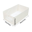 4pcs Visual Window Shirt Organizer Box Clothing Storage Basket Fabric Organizer