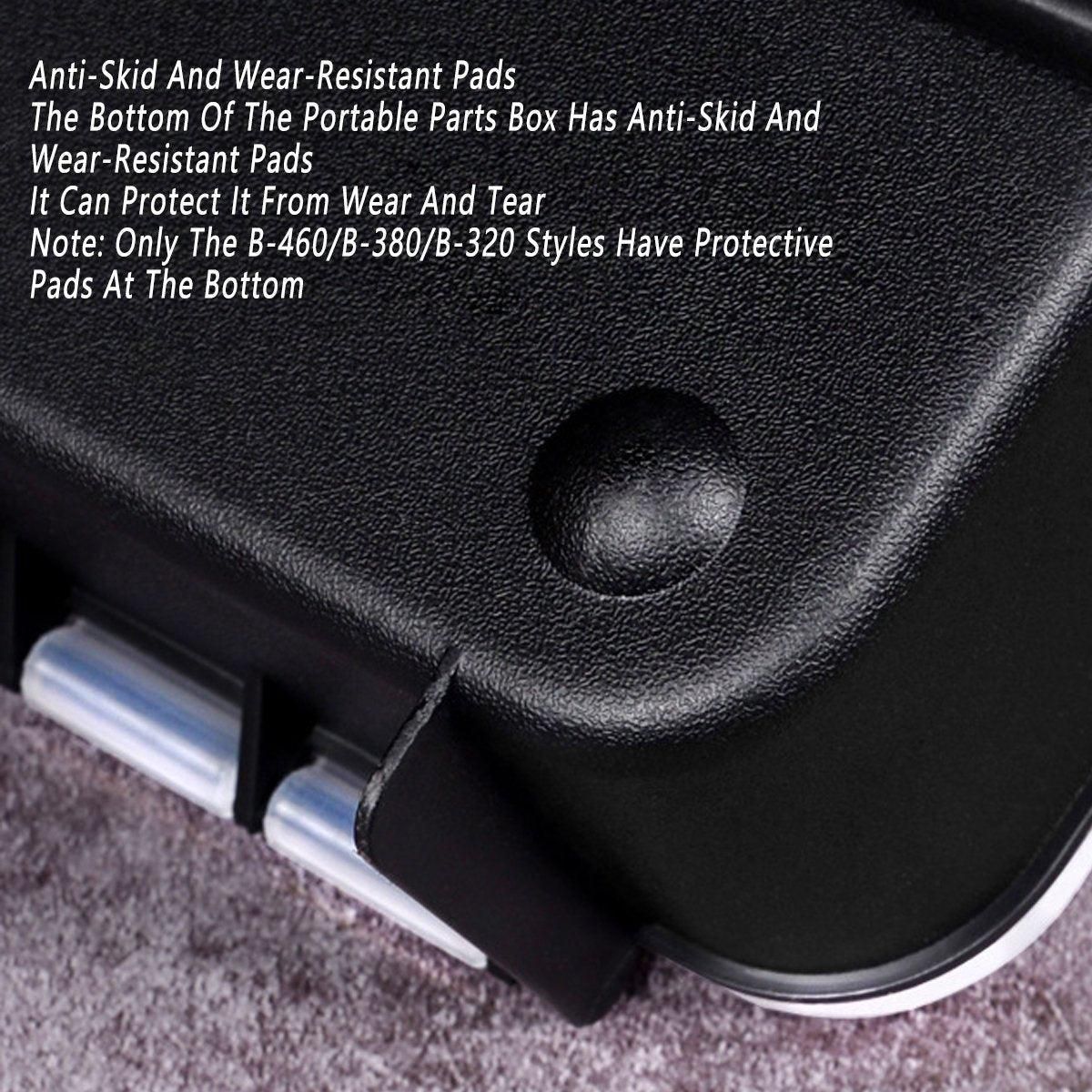 Clear Plastic Storage Box Multi Compartment Organizer for Small Parts Beads - F-156