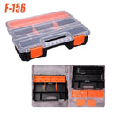Clear Plastic Storage Box Multi Compartment Organizer for Small Parts Beads - F-156