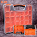 Clear Plastic Storage Box Multi Compartment Organizer for Small Parts Beads - F-156
