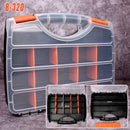 Clear Plastic Storage Box Multi Compartment Organizer for Small Parts Beads - F-156