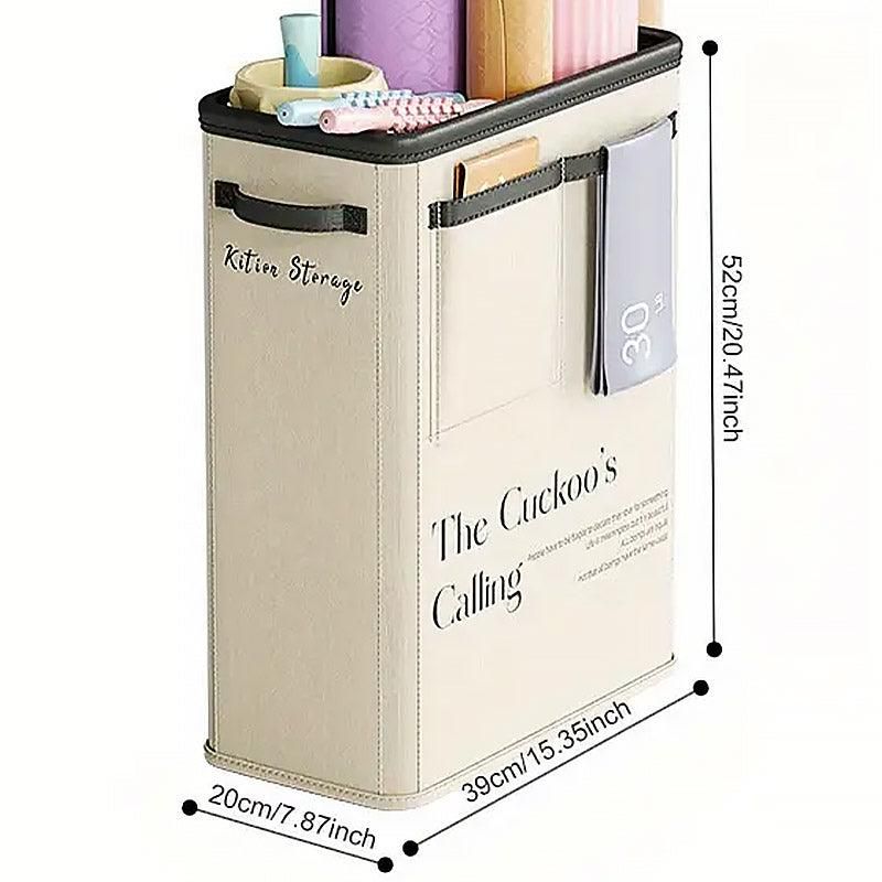 Yoga Mat Storage Box Home Sports Equipment Organiser Basket for Yoga Accessories - Pink