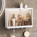 Bathroom Wall Mounted Storage Box Transparent Cabinet Rack Organizer Toiletries