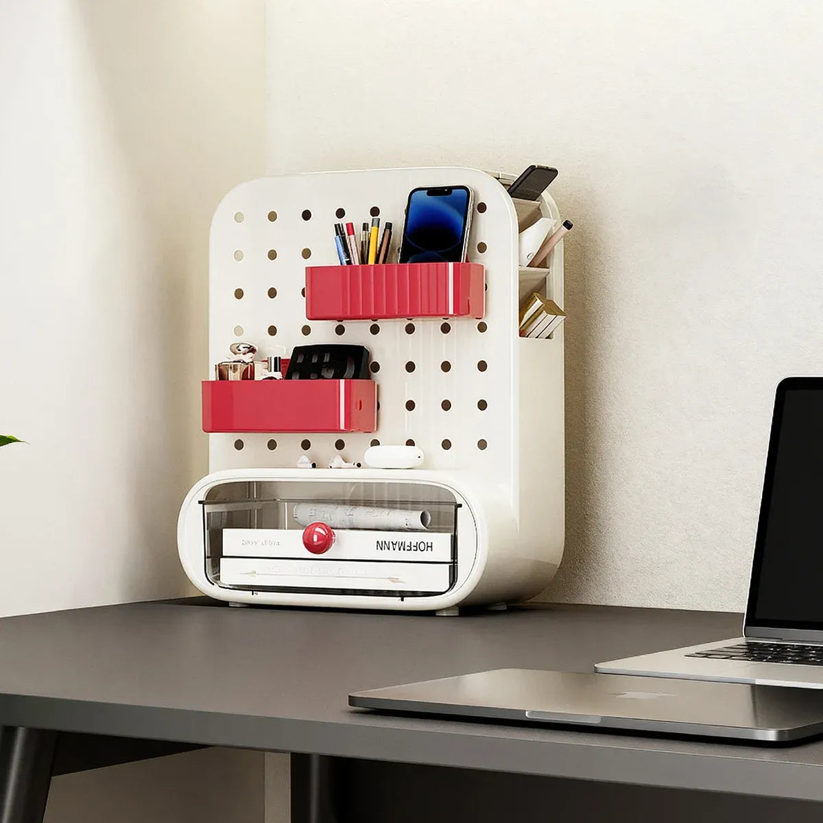 Drawer Pegboard Desktop Storage Box Space Saving for Office Home