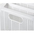 Collapsible Storage Basket with Layered Dividers Durable Plastic Foldable - XL