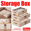 Home Foldable Under Bed Storage Box Clothes Shoes Bedding Dustproof Space Saving - XL