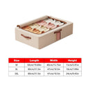 Home Foldable Under Bed Storage Box Clothes Shoes Bedding Dustproof Space Saving - XL