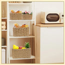 4-Piece Brown Woven Storage Basket Set