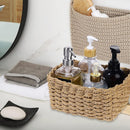 4-Piece Brown Woven Storage Basket Set