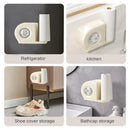Wall Mounted Kitchen Storage Rack for Plastic Bags Rags Film Organizer Box Use - Green