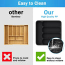 Expandable Cutlery Drawer Organizer Adjustable 6 Slot Kitchen Utensil Tray - Grey