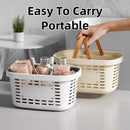 Bathroom Storage Basket Handheld Bath Basket Toiletries Organizer Shower Caddy - Grey