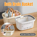 Bathroom Storage Basket Handheld Bath Basket Toiletries Organizer Shower Caddy - Orange
