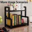 2 Tier Kitchen Spice Rack Storage Organizer Seasoning Stand Shelf Countertop
