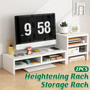 Home Office Computer Monitor Riser Stand Office Desk Storage Shelf Multi Layer