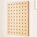 Wooden Pegboard Wall Mounted Organizer Hanging Shelf for Home Living Room Use