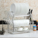 Kitchen Bowl Dish Rack Drainer Storage Cutlery Holder Cupboard Organizer